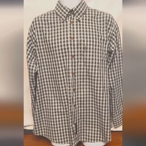 Men's Large Barbour Plaid Sports Shirt